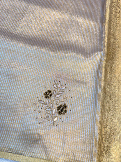 Tissue Handwork Premium Banarasi Saree