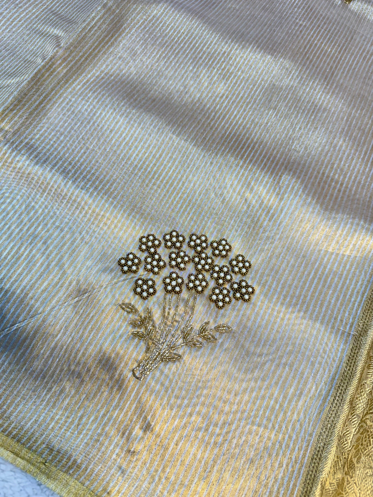 Tissue Handwork Premium Banarasi Saree