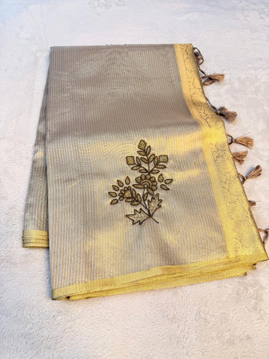 Tissue Handwork Premium Banarasi Saree