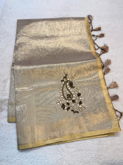 Tissue Handwork Premium Banarasi Saree