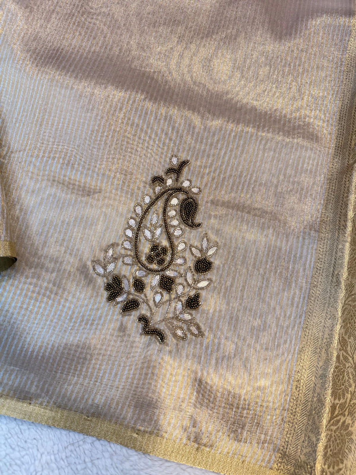 Tissue Handwork Premium Banarasi Saree