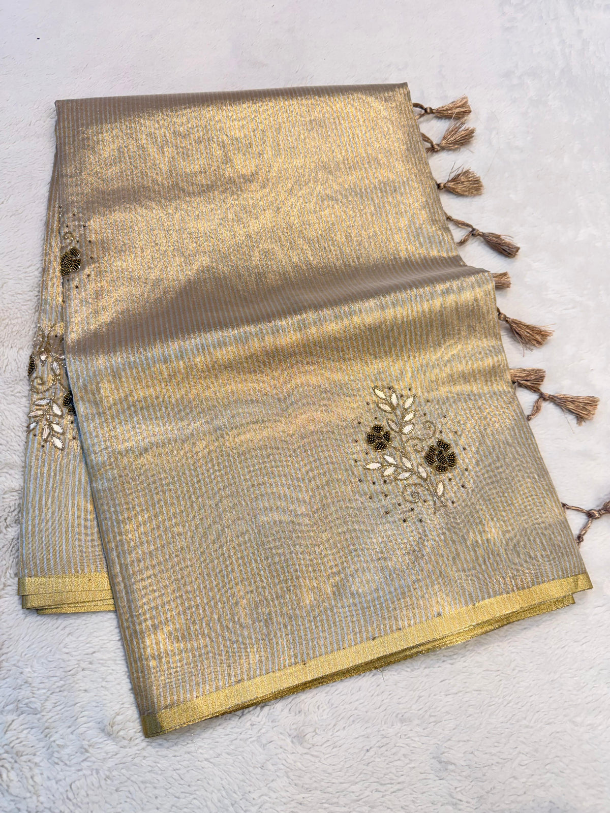 Tissue Handwork Premium Banarasi Saree