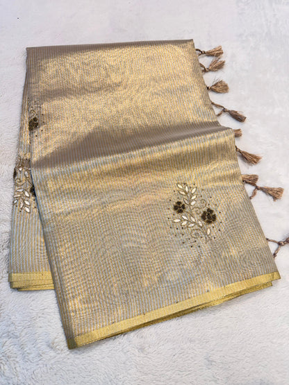 Tissue Handwork Premium Banarasi Saree