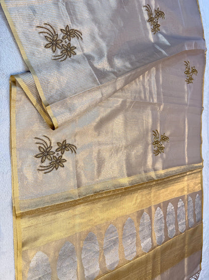 Tissue Handwork Premium Banarasi Saree