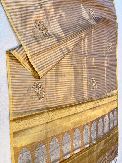 Tissue Handwork Premium Banarasi Saree