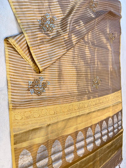 Tissue Handwork Premium Banarasi Saree