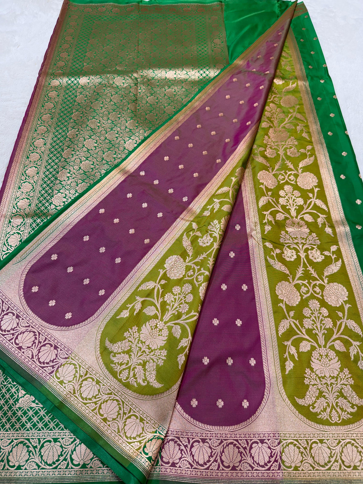 Rangkat Katan Premium Banarasi Saree
