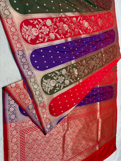Rangkat Katan Premium Banarasi Saree