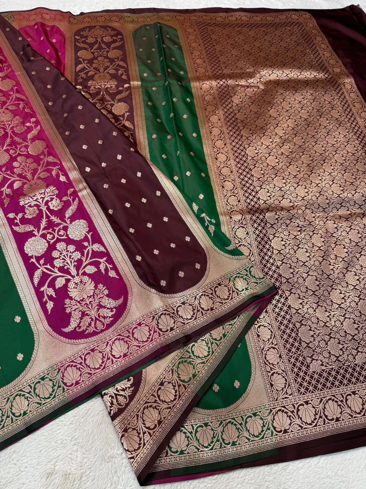 Rangkat Katan Premium Banarasi Saree