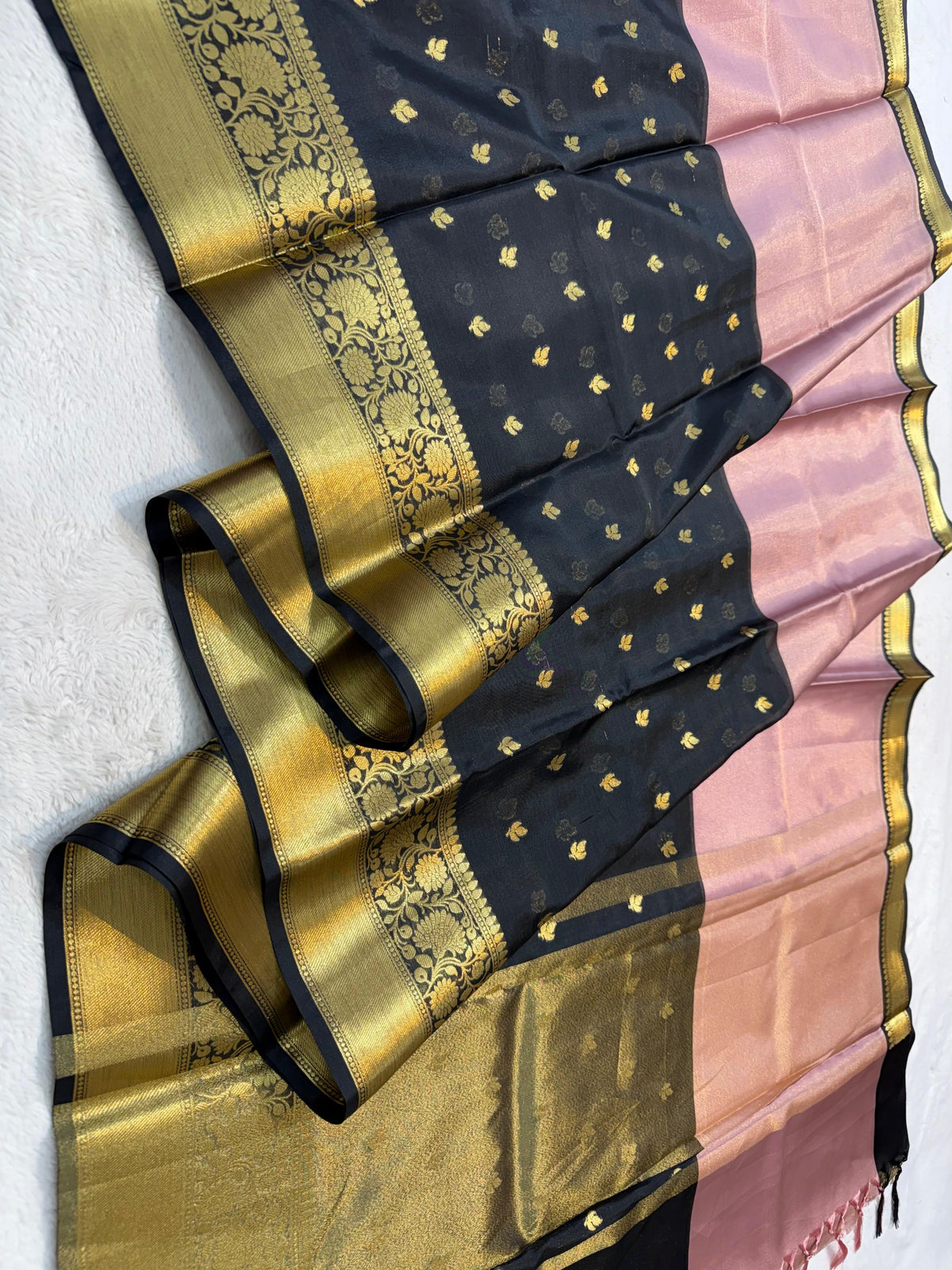 Tissue Half Half Premium Banarasi Saree