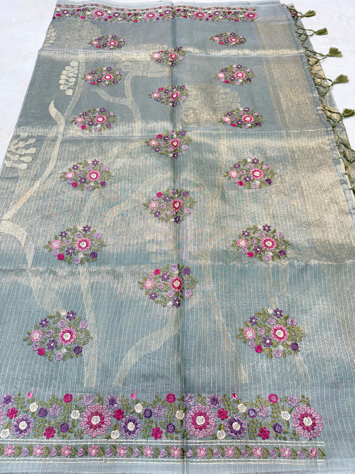 Tissue Kota Designer Embroidery Premium Banarasi