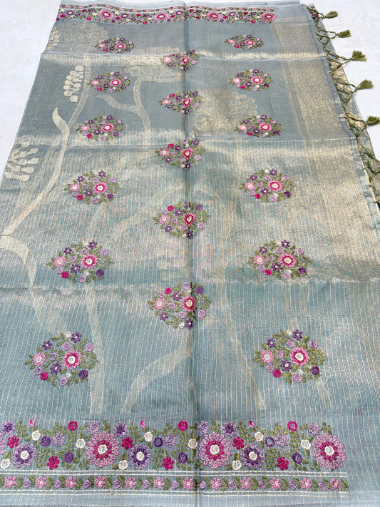Tissue Kota Designer Embroidery Premium Banarasi