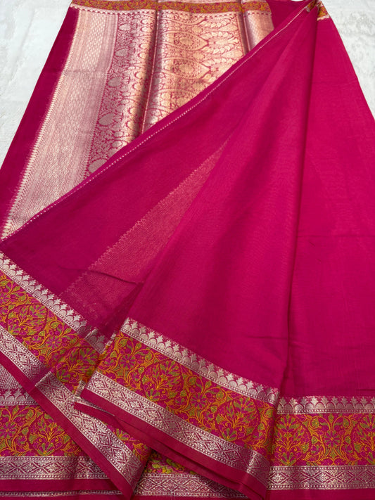 Rani Cotton Tilfi Premium Banarasi Saree