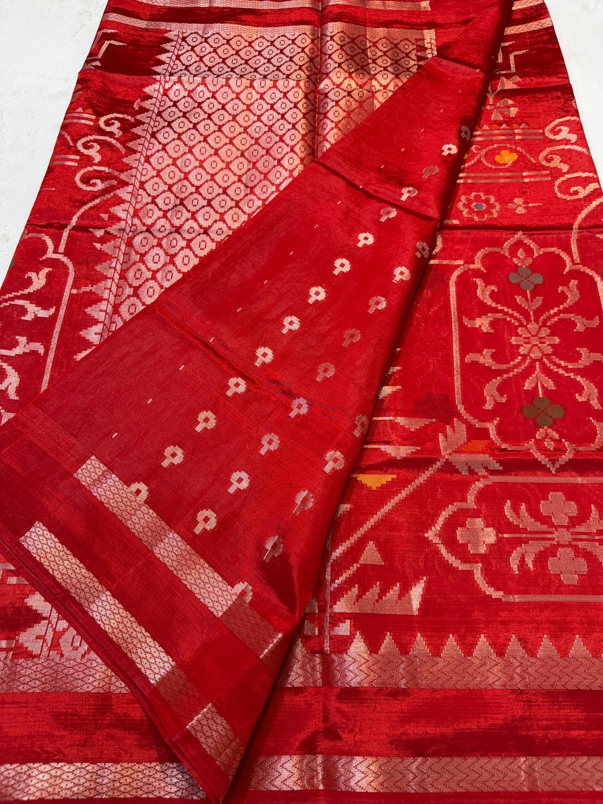 Red Viscose Minakari Premium Banarasi Saree