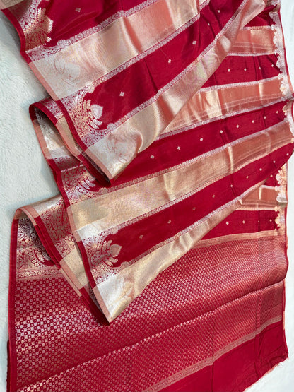 Raw Mango Rangkat Premium Banarasi Saree