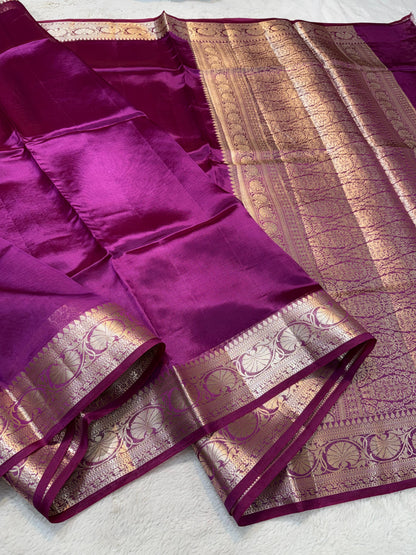 Magenta Pure Viscose Premium Banarasi Saree
