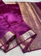 Magenta Pure Viscose Premium Banarasi Saree