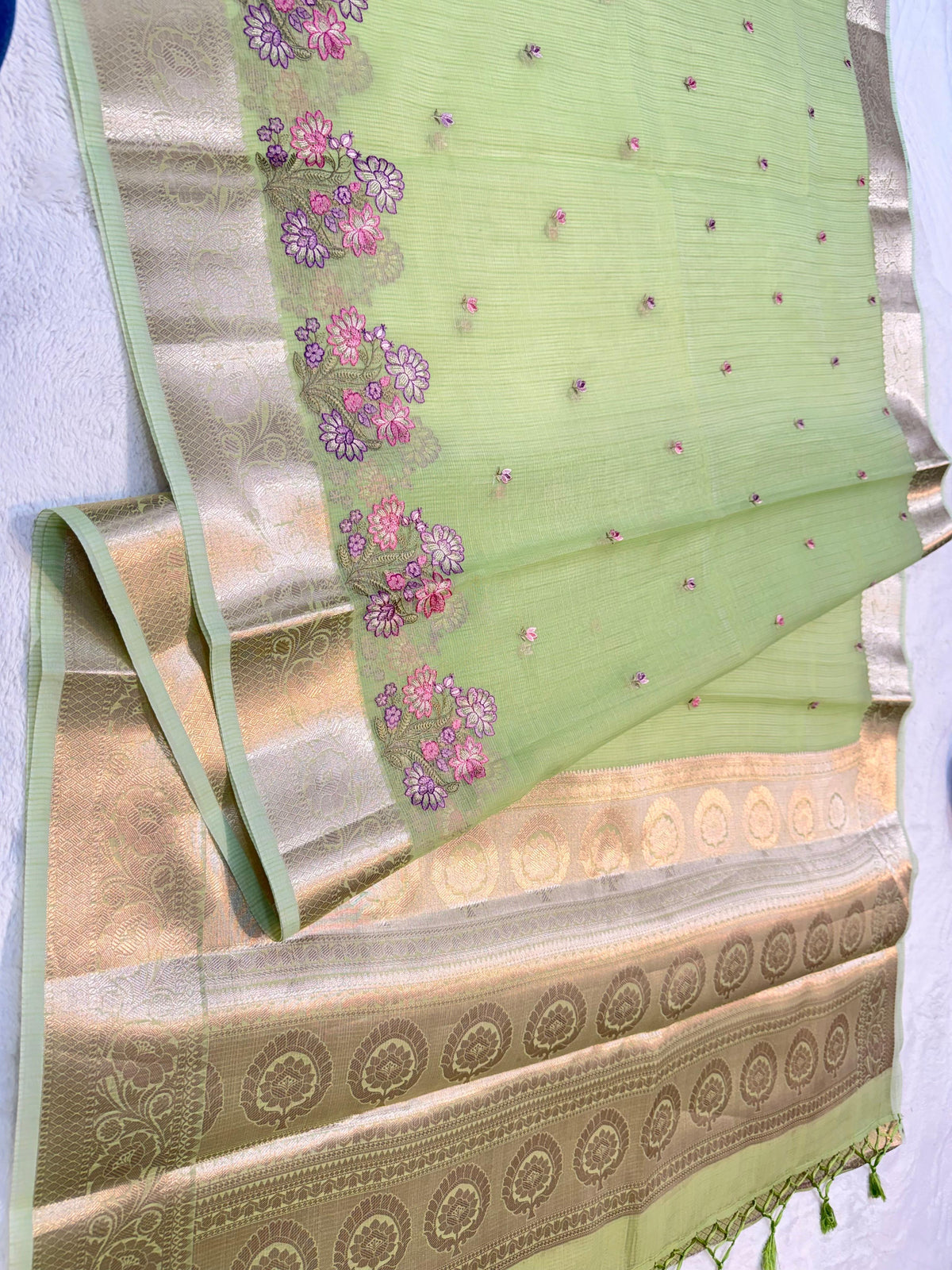Cotton Kota Designer Embroidery Premium Banaras