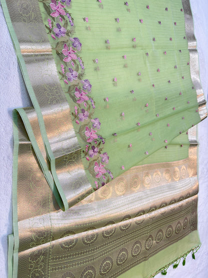Cotton Kota Designer Embroidery Premium Banaras