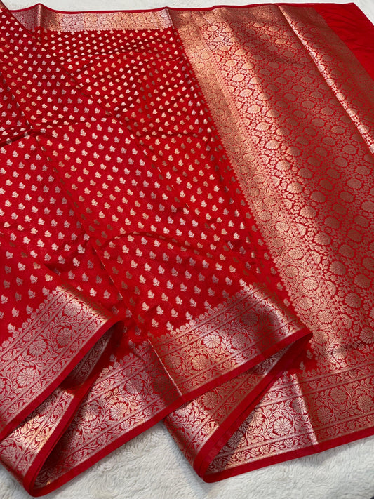 Dupion Premium Banarasi Saree