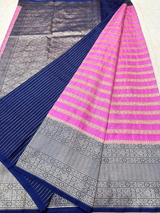 Pink Dupion Premium Banarasi Saree