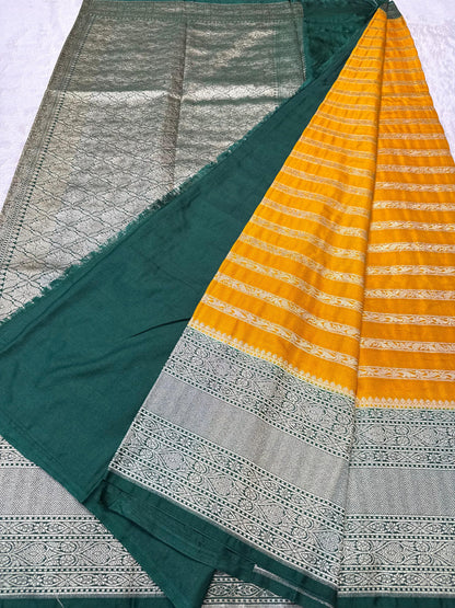 Gold Dupion Premium Banarasi Saree