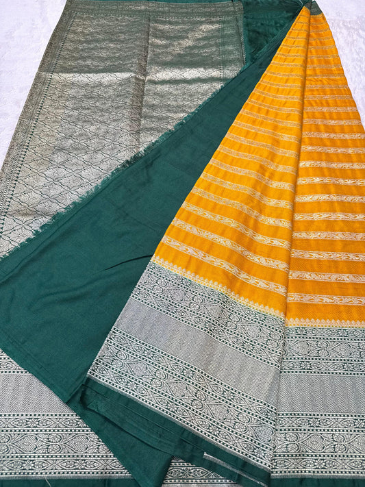 Gold Dupion Premium Banarasi Saree