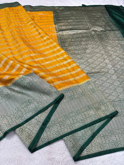 Gold Dupion Premium Banarasi Saree