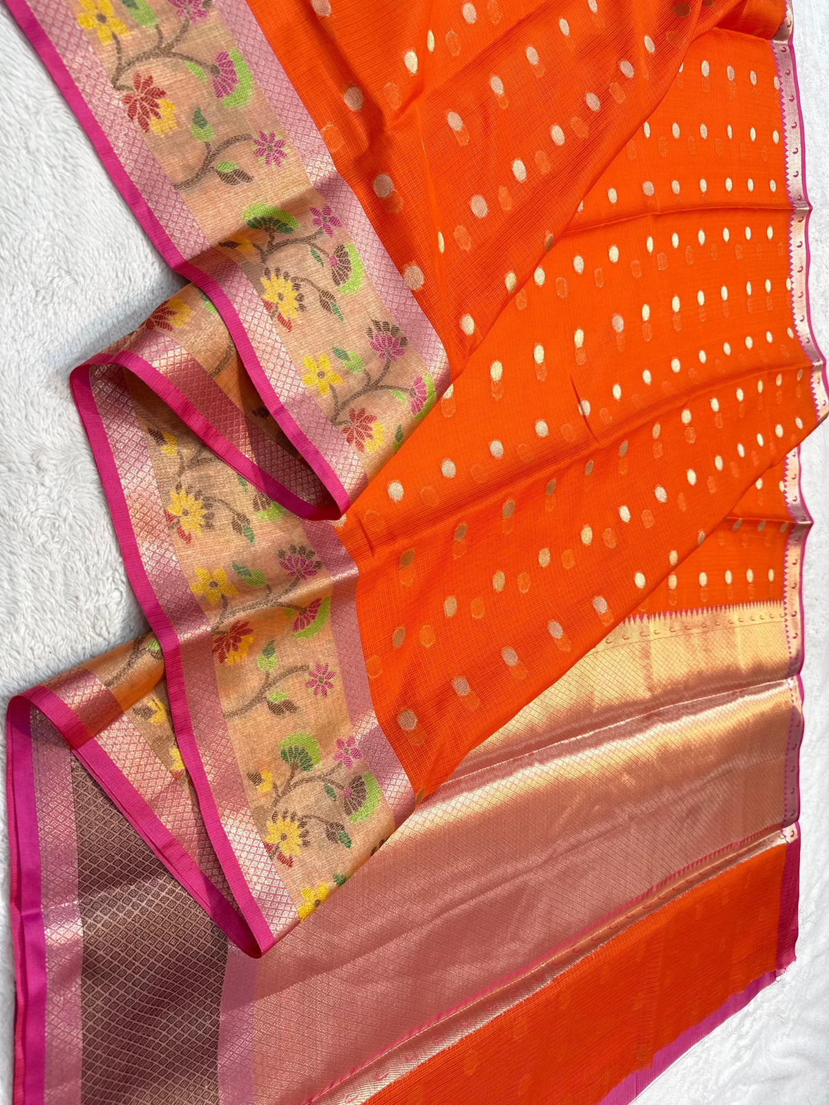 Cotton Kota Paithani Border Premium Banarasi Saree