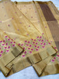 Tissue Kota Designer Embroidery Premium Banarasi Saree