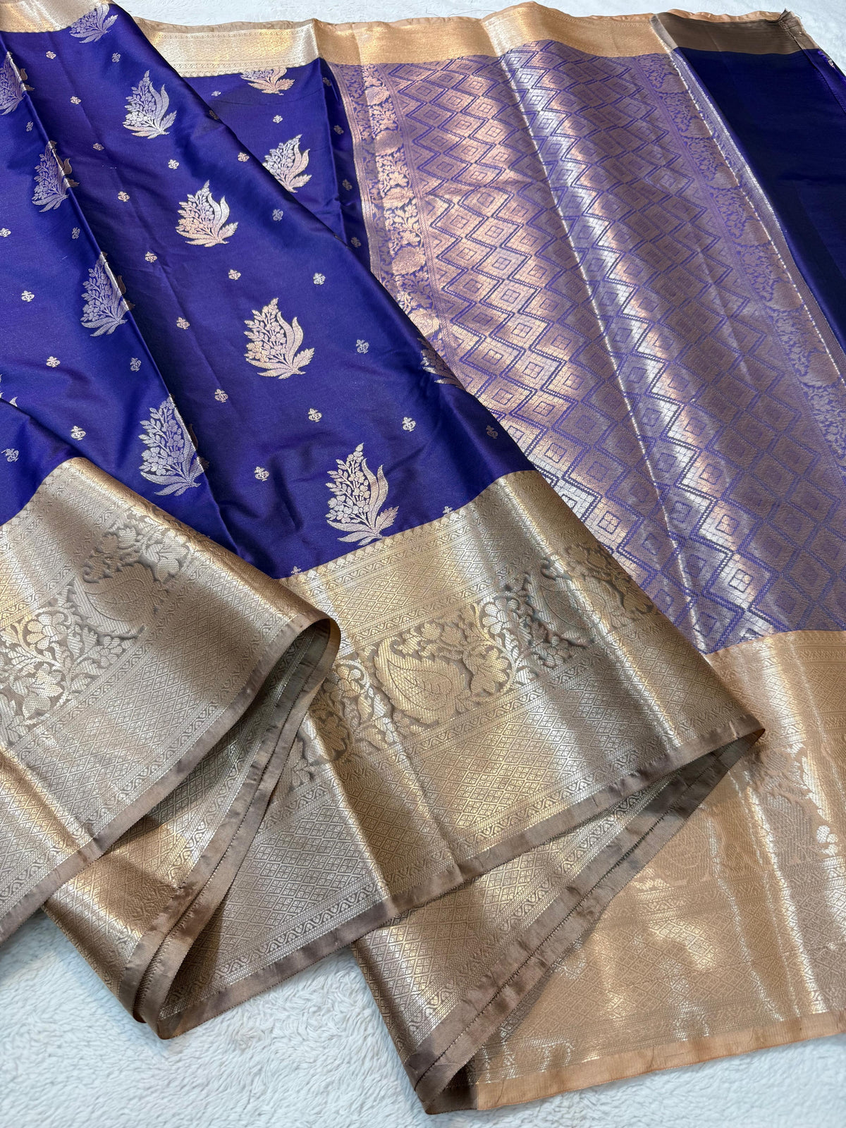 Blue Soft Silk Premium Banarasi Saree