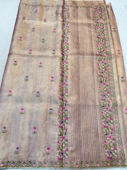 Tissue Kota Designer Embroidery Premium Banarasi