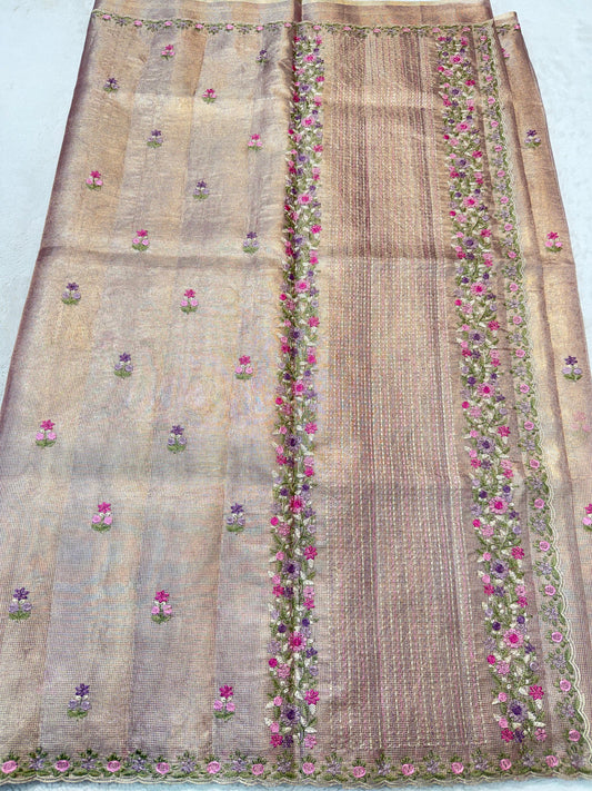 Tissue Kota Designer Embroidery Premium Banarasi