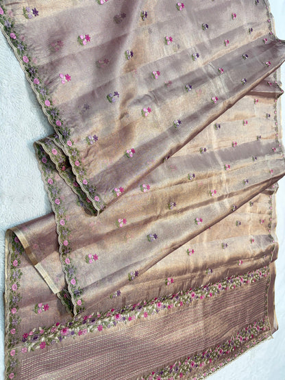 Tissue Kota Designer Embroidery Premium Banarasi