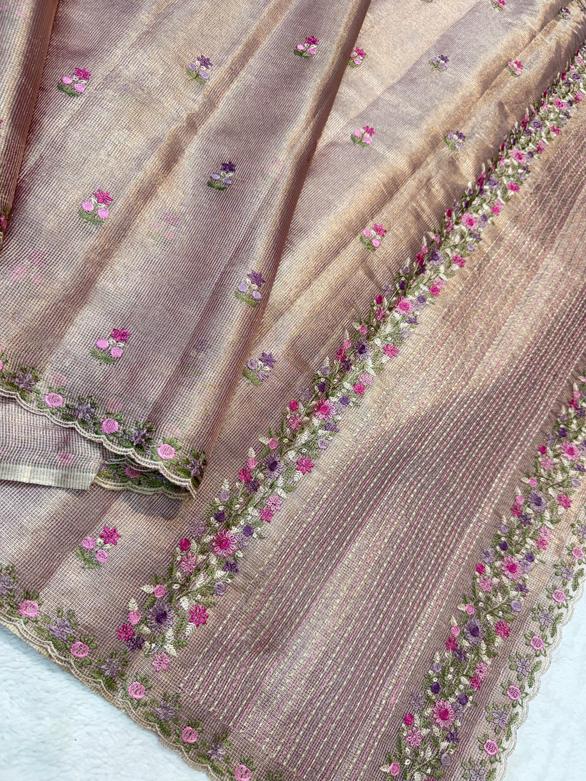 Tissue Kota Designer Embroidery Premium Banarasi