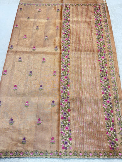 Tissue Kota Designer Embroidery Premium Banarasi