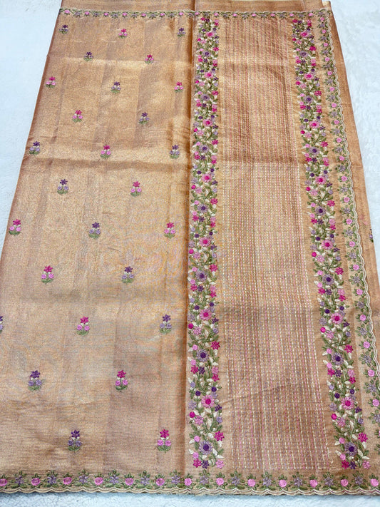 Tissue Kota Designer Embroidery Premium Banarasi