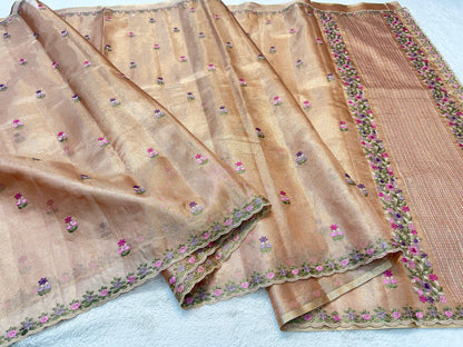 Tissue Kota Designer Embroidery Premium Banarasi