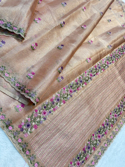 Tissue Kota Designer Embroidery Premium Banarasi