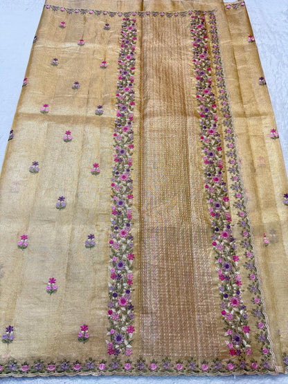 Tissue Kota Designer Embroidery Premium Banarasi