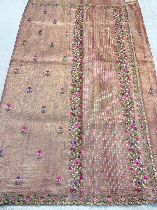 Tissue Kota Designer Embroidery Premium Banarasi