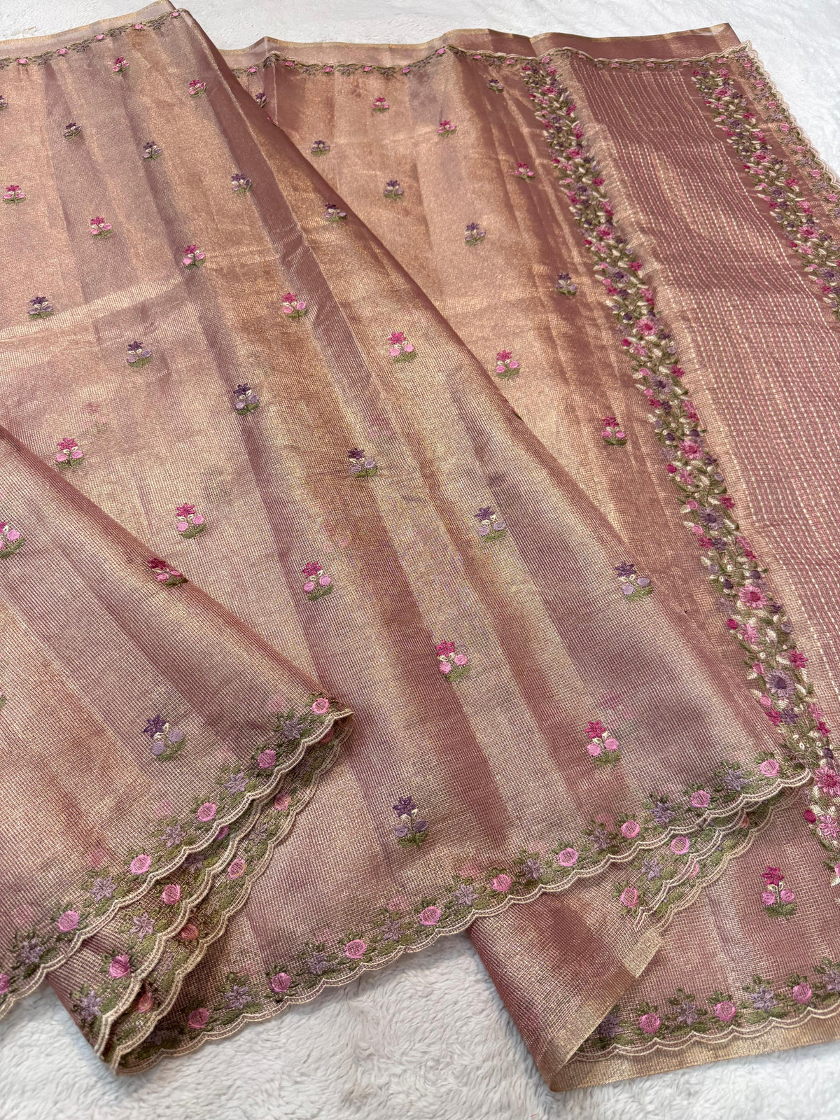 Tissue Kota Designer Embroidery Premium Banarasi