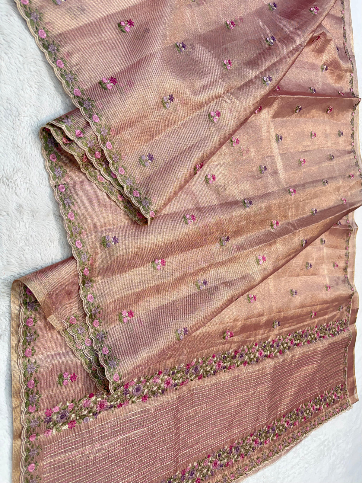 Tissue Kota Designer Embroidery Premium Banarasi