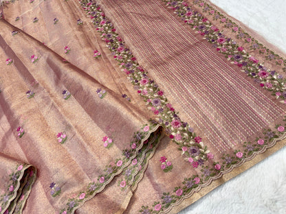 Tissue Kota Designer Embroidery Premium Banarasi