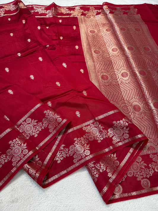 Maharani Raw Mango Premium Banarasi Saree