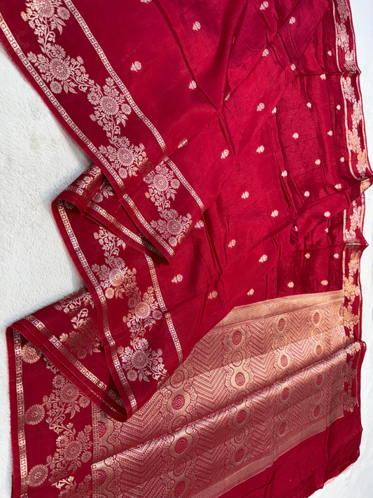 Maharani Raw Mango Premium Banarasi Saree
