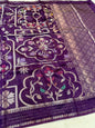 Purple Viscose Premium Banarasi Saree