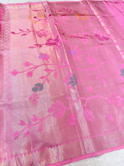 Pink Viscose Paithani Premium Banarasi Saree