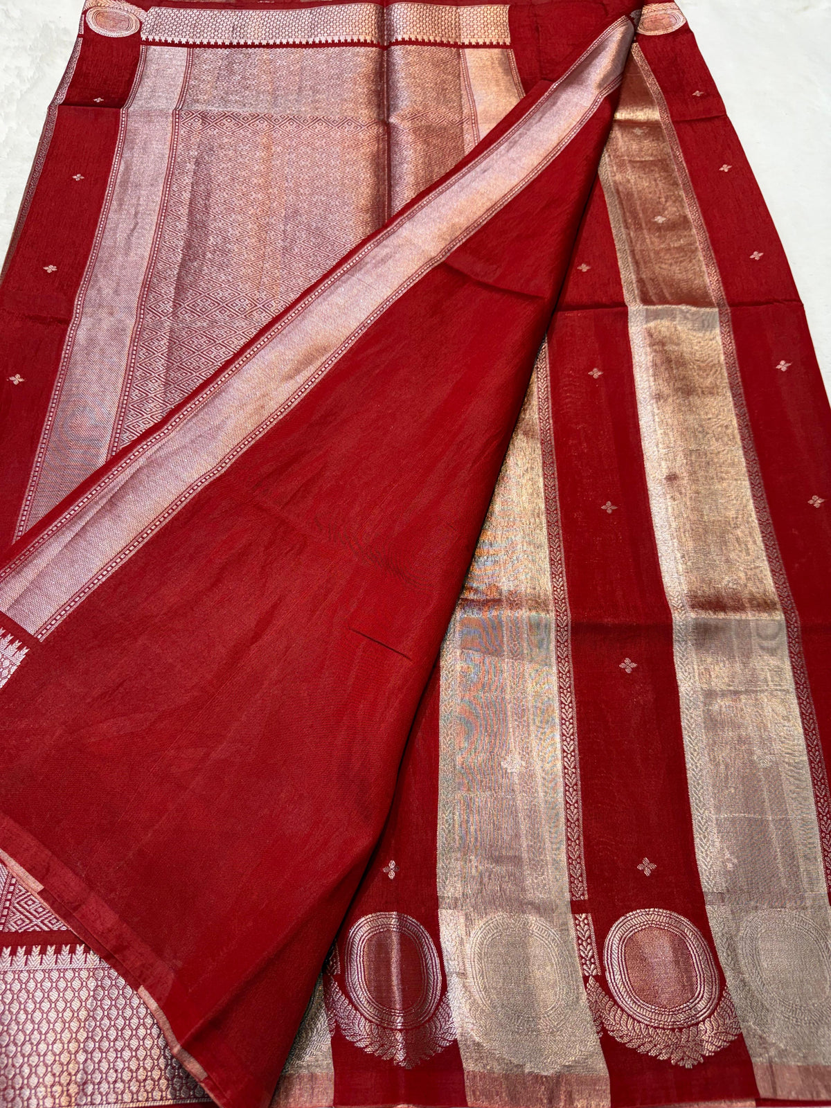 Red Raw Mango Premium Banarasi Saree