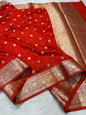 Orange Raw Mango Premium Banarasi Saree